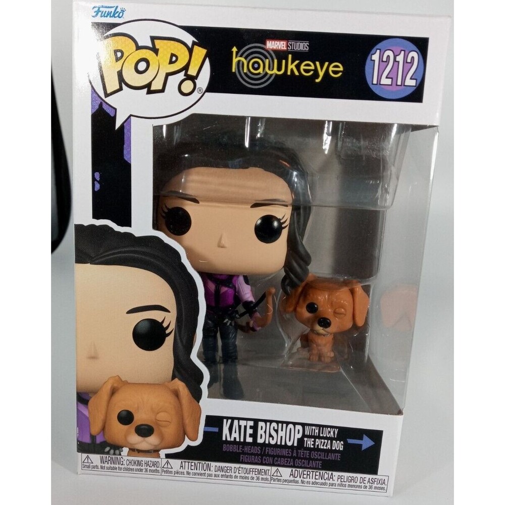 Funko Pop! #1212 Marvel Studios Hawkeye Kate Bishop with Lucky Pizza Dog 2021
